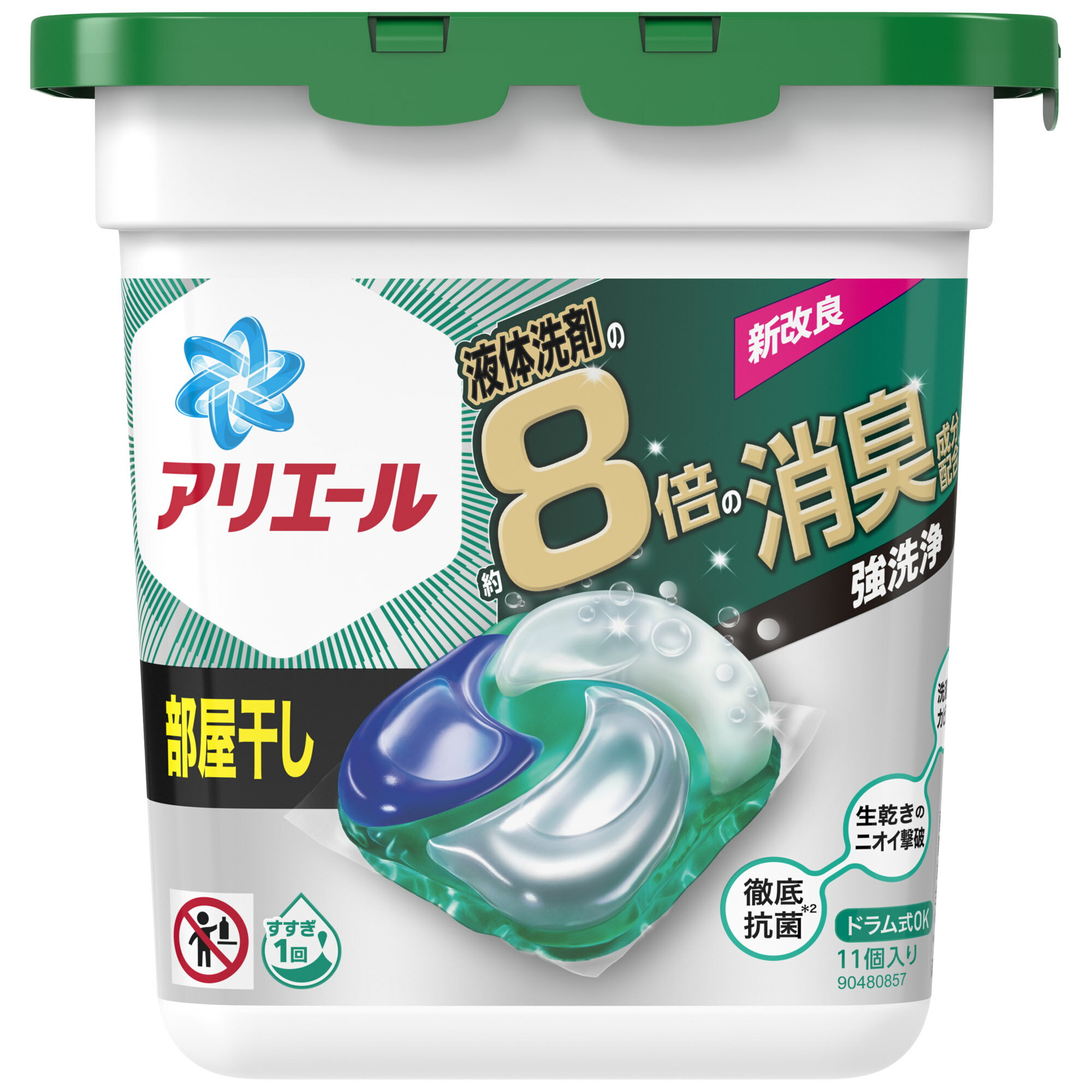 P&G アリエール 洗濯洗剤 ジェルボール4D 部屋干し 本体 11個 洗濯用洗剤 4987176194664のサムネイル