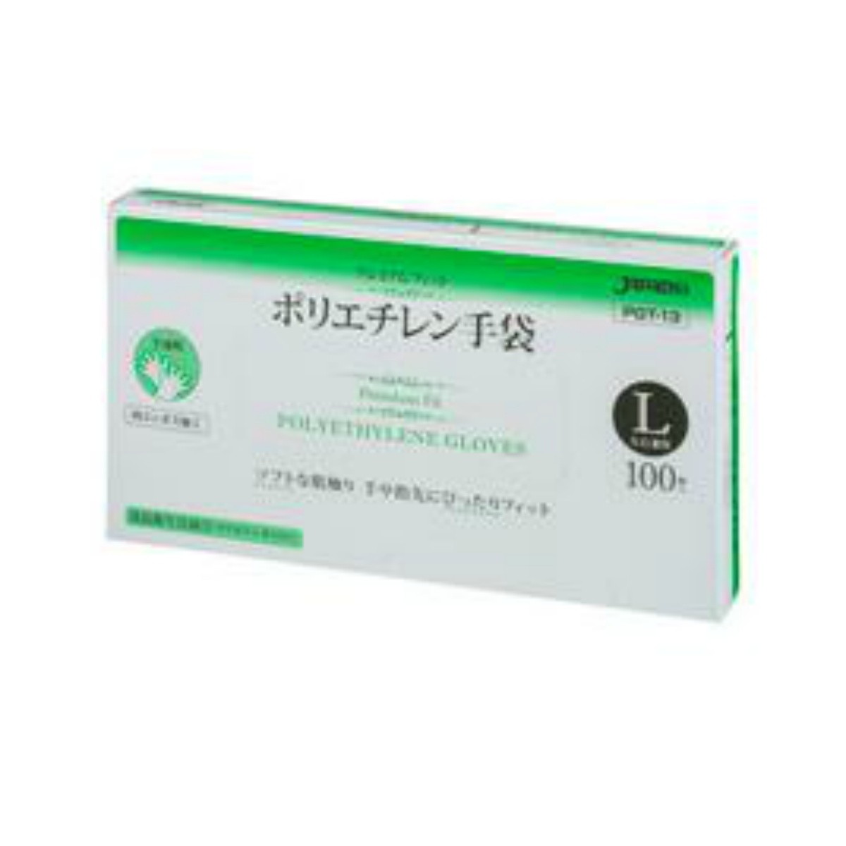 ジャパックス PGT13 プレミアム フィット 手袋 Lサイズ ポリエチレン手袋 100枚入 1個