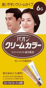 【送料込・まとめ買い×10個セット】シュワルツコフ ヘンケル パオン クリームカラー6-G 自然な褐色 (女性用白髪染め) (4987234130207)