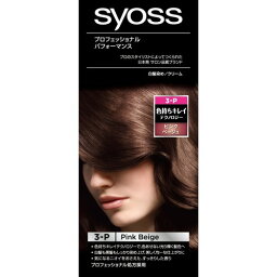 【送料込・まとめ買い×10個セット】シュワルツコフヘンケル サイオス (syoss) ヘアカラー　クリーム　3-P ピンクベージュ (女性用白髪染め) (4987234361298)