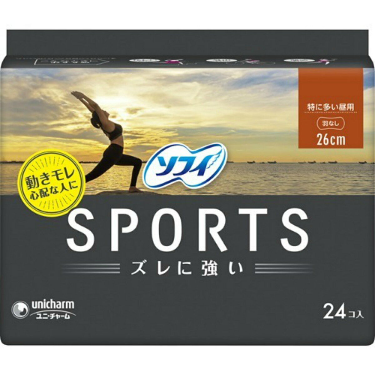 楽天マイレピ　P＆Gストア【送料込・まとめ買い×6個セット】ユニチャーム（ユニ・チャーム） ソフィ SPORTS 260 羽なし 24コ入