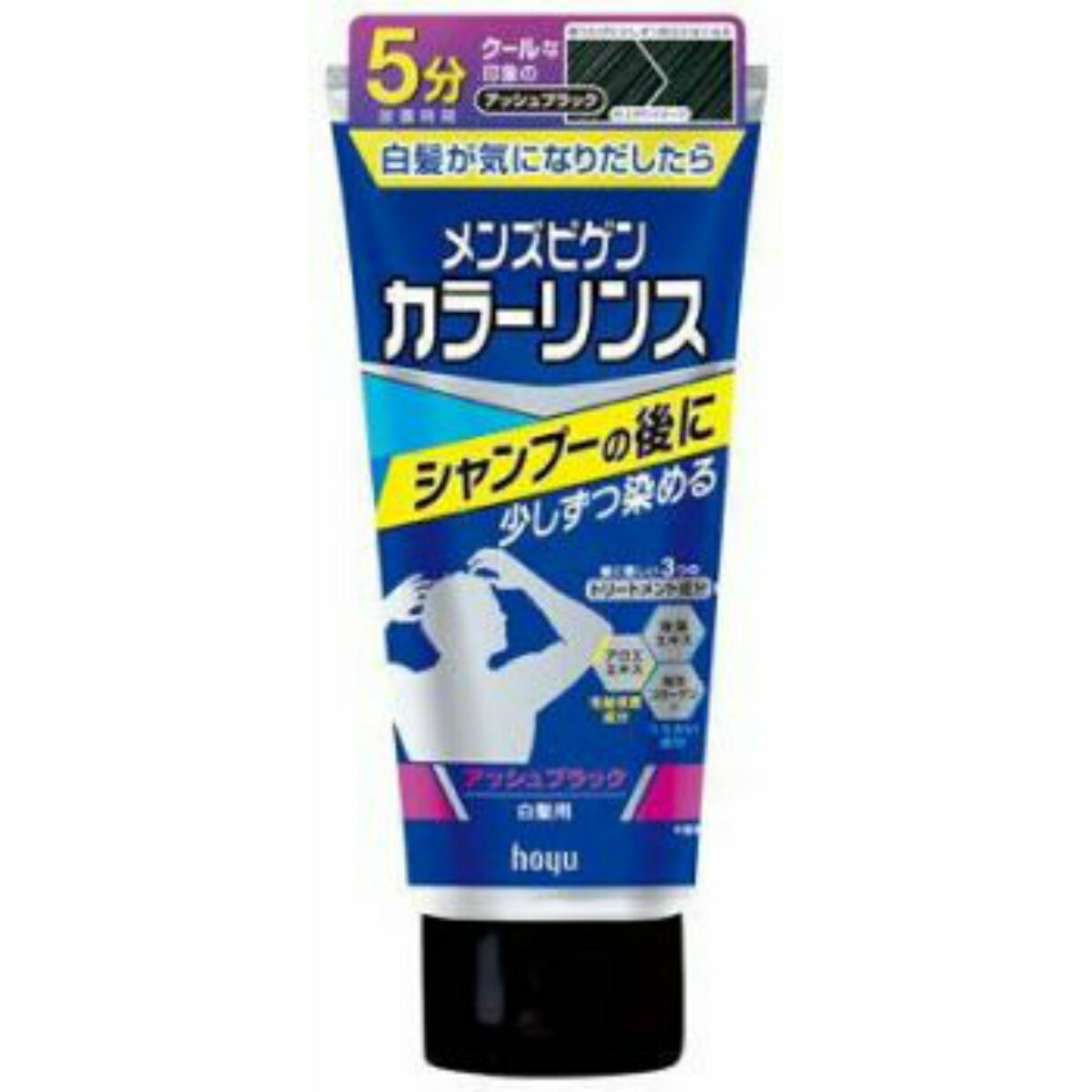 【送料込】ホーユー メンズビゲン カラーリンス ABK アッシュブラック 爽やかなシトラスマリンの香り ( 父の日 )