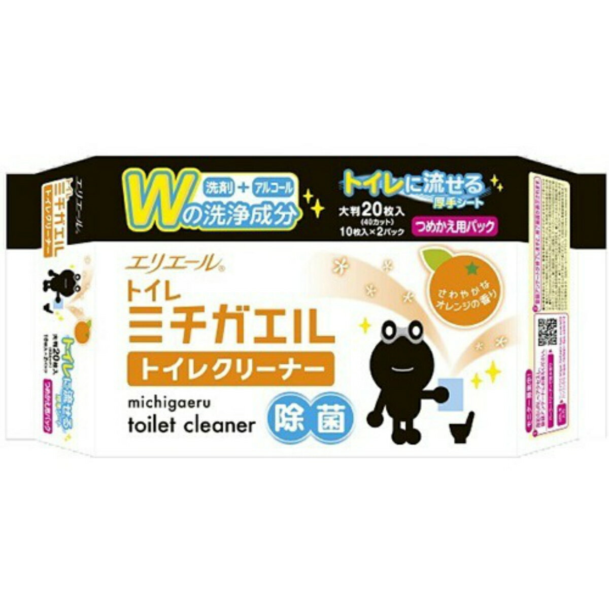 【送料込・まとめ買い×8個セット】大王製紙 エリエール ミチガエル トイレクリーナー 詰替用 20枚入