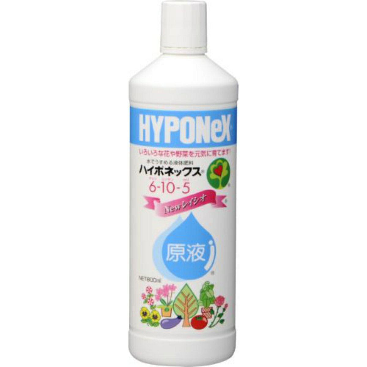 【送料込・まとめ買い×5個セット】【ハイポネックス】ハイポネックス原液6−10−5 本体　800ml　水で薄めて使う液肥 (4977517180036 )