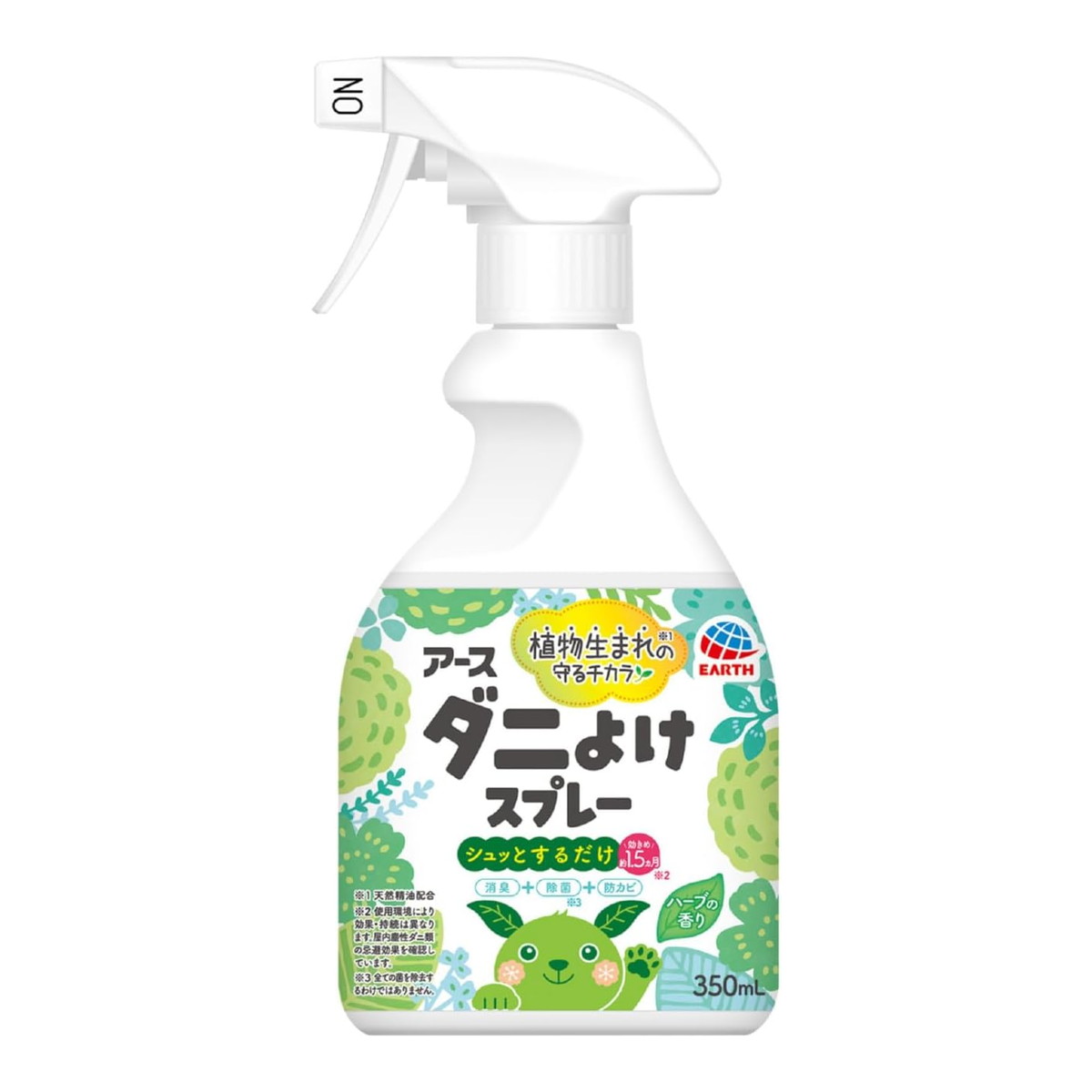 【送料込・まとめ買い×3個セット】アース製薬 アースダニよけスプレー ハーブの香り 350mL