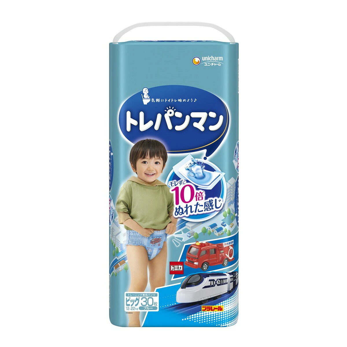 ユニ・チャーム トレパンマン ブルー ビッグ 30枚 トイレトレーニング専用パンツ こども用紙おむつ