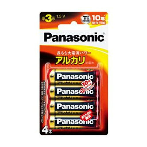 パナソニック アルカリ乾電池単3形 4本パック Panasonic LR6XJ/ 4B ブリスター包装 ( 4984824719873 ) パナソニック アルカリ乾電池単3形 4本パック Panasonic LR6XJ/ 4B ブリスター包装 ( 4984824719873 )