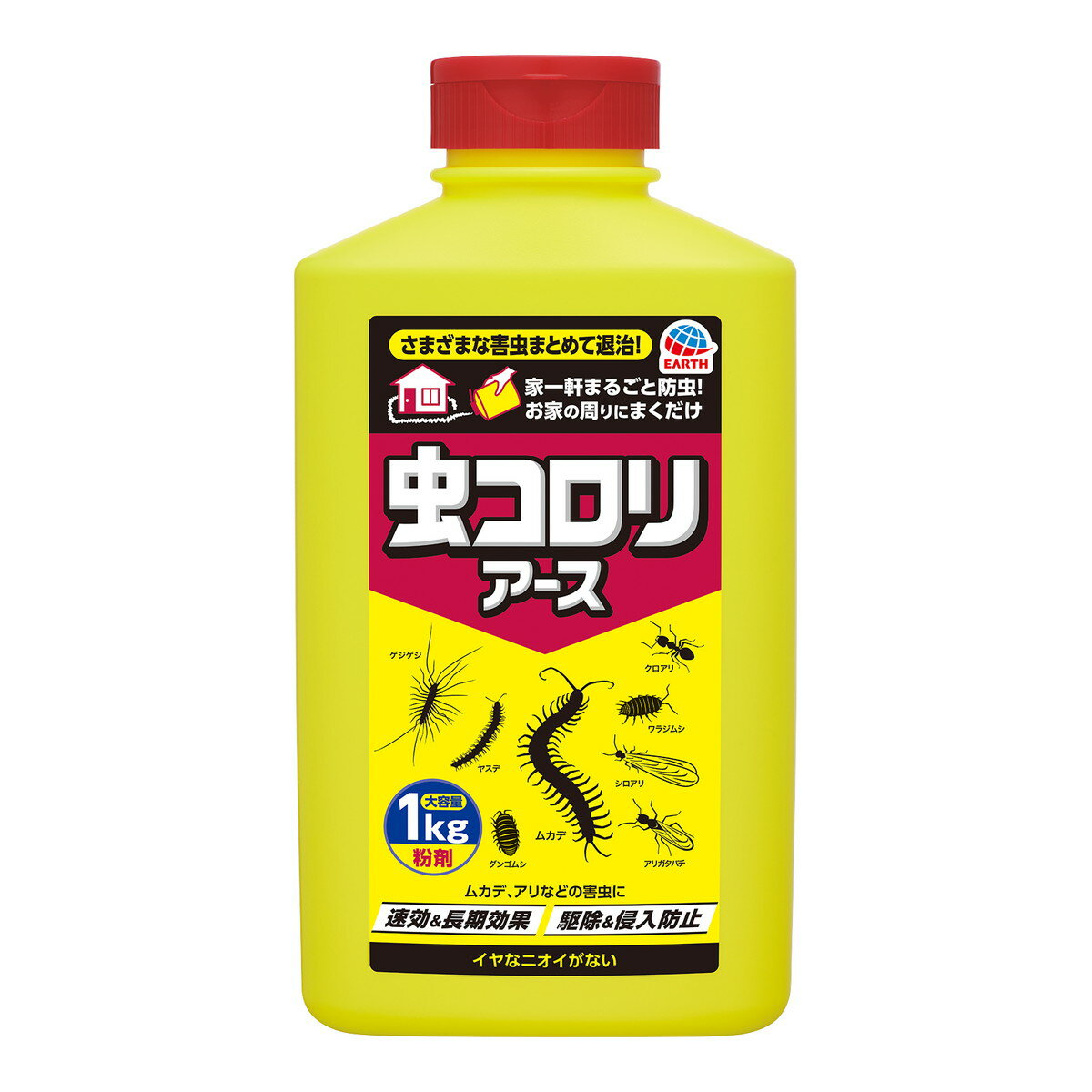 【送料込・まとめ買い×8個セット】【虫撃退】アース製薬　虫コロリアース 粉剤 1kg ( パウダータイプの害虫忌避剤 ) ( 4901080062413 )