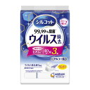 【送料込・まとめ買い×8個セット】ユニチャーム(ユニ・チャーム) シルコット ウイルス除去 アルコールタイプ つめかえ用 ウェットティッシュ 120枚入(40枚×3コ入)(3)