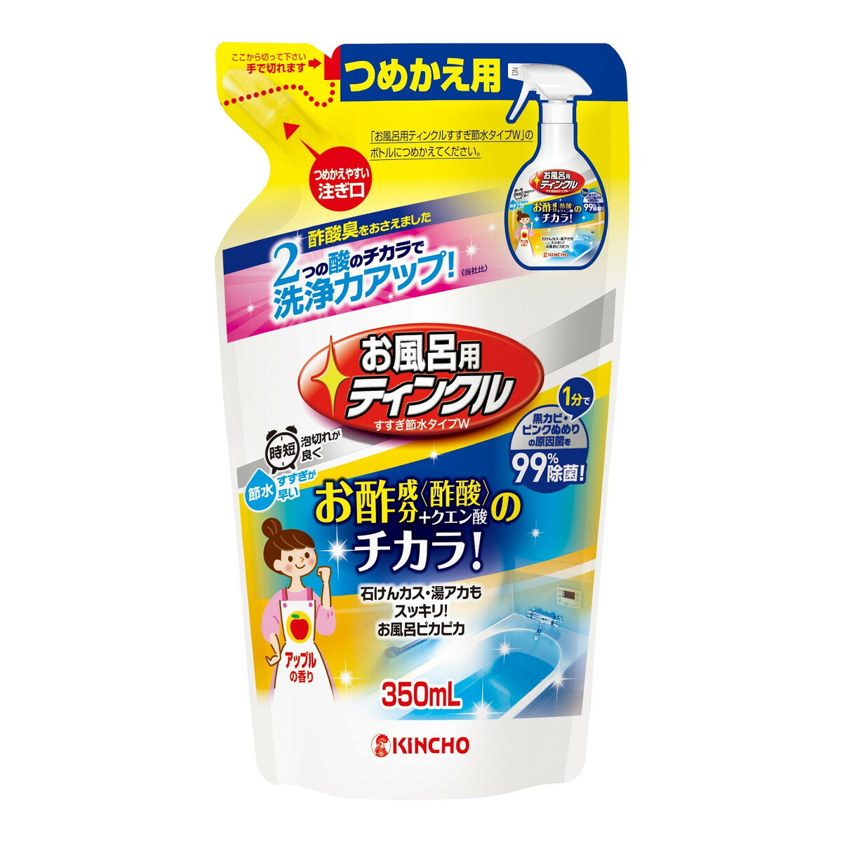 樂天商城 - 大日本除虫菊　ティンクル お風呂用 つめかえ用 350ml 4987115854765