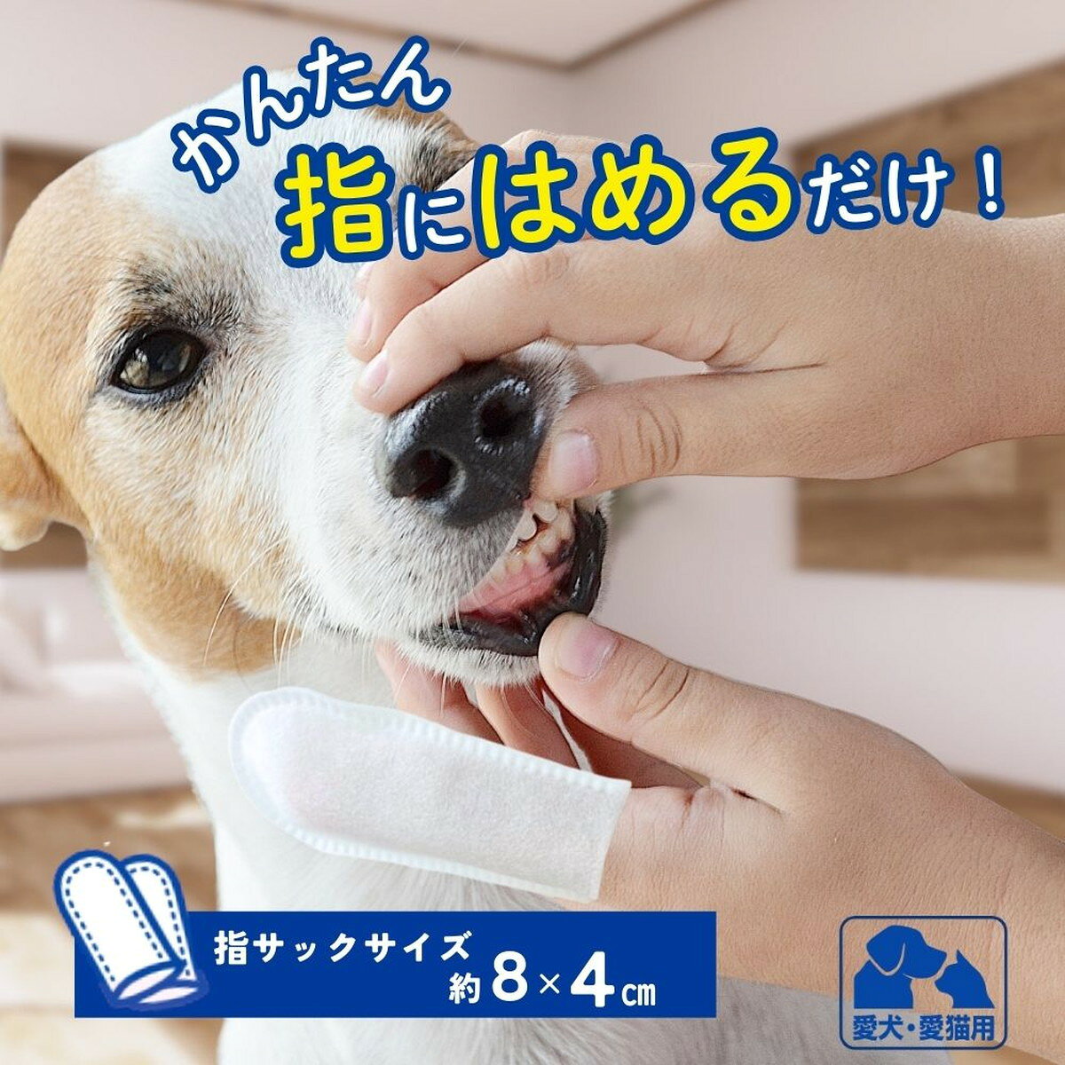 マイレピ P&Gストアの【送料込・まとめ買い×5個セット】アース・ペット エブリデント 指サックde歯みがき 35枚入 犬猫用｜アングル3