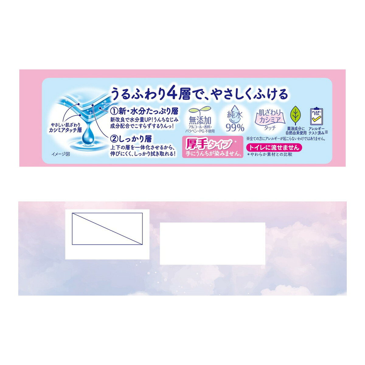 【送料込・まとめ買い×2個セット】ユニ・チャーム ムーニー おしりふき 水分たっぷ...