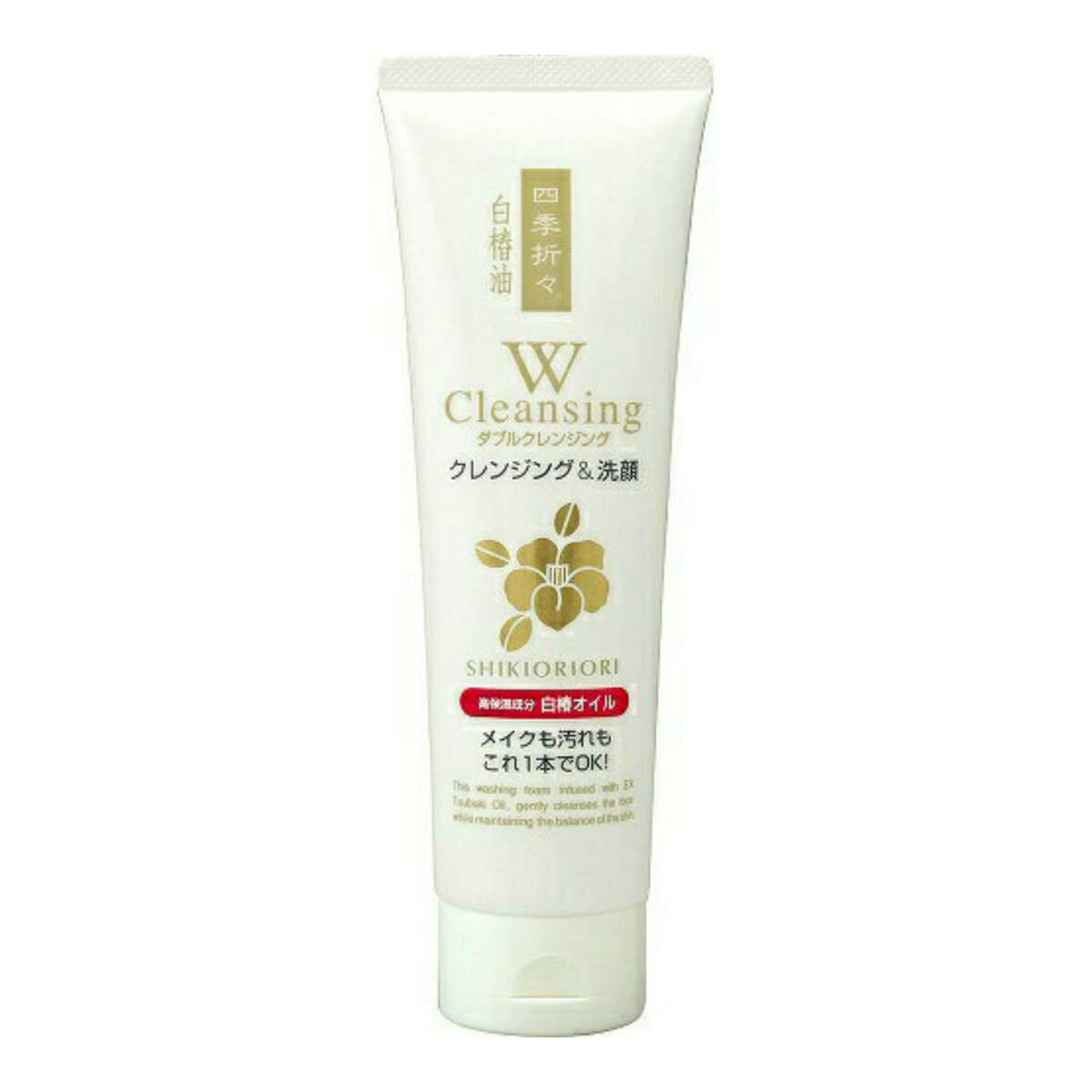 Cream - 【送料込】熊野油脂 四季折々 白椿油 Wクレンジング洗顔フォーム 190g 1個
