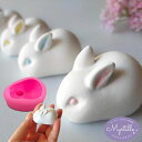 【5/15 20:00★全品10%OFFクーポン配布】シリコンモールド うさぎ 動物 置き物 立体 アロマストーン 石膏 アロマキャンドル モールド パラフィン...