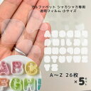 【楽天スーパーSALE ! 超お得なクーポン毎日配布!!】【H-038専用フィルム】透明フィルム 5セット アルファベット プラシート プラ板 透明シート シャカシャカ シリコンモールド レジン シリコン シェイカーモールド ハンドメイド クラフト用品