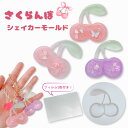 【5/16限定★2点購入で5%OFF】レジン シリコンモールド シャカシャカ キーホルダー さくらんぼ ppシート レジン型 ヘアピン ヘアゴム シェイカーモー...