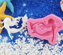 【5/15 20:00★全品10%OFFクーポン配布】シリコンモールド 人魚 女の子 海 装飾 アロマストーン 石膏 アロマキャンドル エポキシ樹脂 レジン モ...