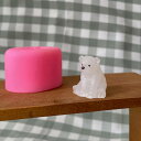 【5/15 20:00★全品10%OFFクーポン配布】シリコンモールド 動物 白クマ アロマストーン 石膏 アロマキャンドル モールド パラフィンワックス ソイ...