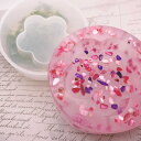 【在庫限りSALE★780円→500円! 】シリコンモールド 器 丸 花 灰皿 皿 エポキシ樹脂 レジン モールド 型 石膏 什器 ハンドメイド クラフト用品