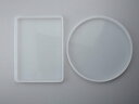 【マラソン中最大1000円OFF★クーポン多数】シリコンモールド アゲートスライス 丸 四角 2点セット 什器 アクセサリー置き アロマワックスサシェ サシェ ...