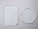 シリコンモールド アゲートスライス プレート 2点セット 什器 アクセサリー置き アロマワックスサシェ サシェ アロマストーン 石膏 アロマキャンドル モールド...