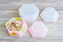 【5/15 20:00★全品10%OFFクーポン配布】シリコンモールド 小物入れ アクセサリー入れ ボックス ケース 六角形 器 入れ物 アロマワックスサシェ ...