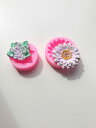 【在庫限りSALE★ 780円→500円! 】シリコンモールド レジン 花 2点セット アロマストーン アロマキャンドル キャンドル 粘土型 レジン型 エポキシ樹脂 ハンドメイド クラフト用 型枠