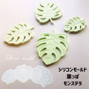 シリコンモールド 葉っぱ モンステラ 植物 アロマストーン アロマワックスサシェ アロマキャンドル キャンドル レジン型 エポキシ樹脂 石膏 ハンドメイド クラ...