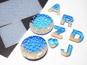 【在庫限りSALE★680円→500円】【可愛い砂とセット!!】シリコンモールド 水面柄 が作れるマット 水面 泡 海 水紋 サシェ アクセサリー チャーム エ...
