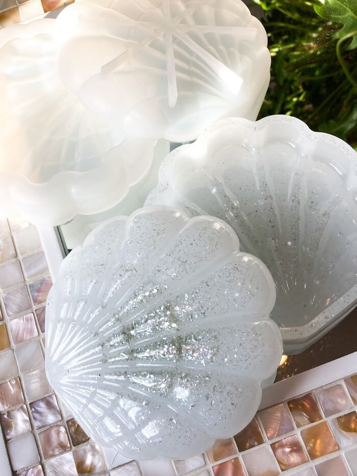 貝 貝殻 シリコンモールド アロマワックスサシェ サシェ クレイケーキ アクセサリー チャーム キャンドル アロマストーン レジン インアリウム クリアリウム エポキシ樹脂 石膏