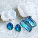 【マラソン中最大1000円OFF★クーポン多数】シリコンモールド 宝石 レジン 天然石 鉱石 アクセサリー パーツ チャーム キーホルダー レジン型 UVレジン...