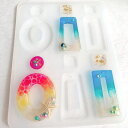 【在庫限りSALE★480円→400円! 】シリコンモールド レジン アクセサリー ピアス パーツ チャーム キーホルダー レジン型 UVレジン LEDレジン ...