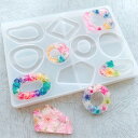 楽天Myrtille Craft 楽天市場店【限定3枚☆最大5000円OFFのチャンス！】シリコンモールド レジン アクセサリー ピアス パーツ チャーム キーホルダー レジン型 UVレジン LEDレジン エポキシ樹脂 ハンドメイド クラフト用 型枠