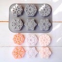 【7/1★最大50%OFFのチャンス!!】シリコンモールド クリスマス オーナメント 雪 結晶 クリスタル アロマストーン 石膏 石鹸 アロマキャンドル モールド キャンドル エポキシ樹脂 レジン型 ハンドメイド クラフト 型