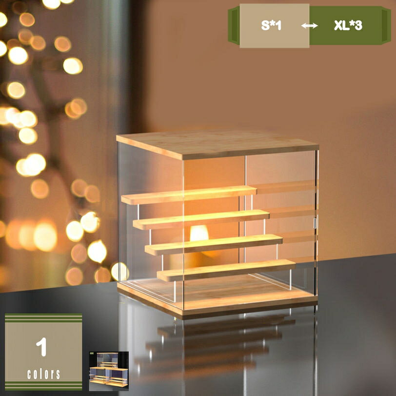 Showcases - 500円OFFクーポン ディスプレイケース アクリル 展示ボックス 防塵カバー付き アンティーク置物 高透明度 デコレーション収納 インテリア 装飾棚 コレクション保護用 卓上展示 店舗装飾 卓上/棚置き対応 組立簡単 mysco