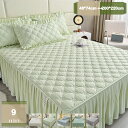 1000円OFFクーポン ベッドスカート ダブル シングル キングサイズ ベルベット ベッドカバー マットレスカバー フリル付き 厚手 キルティング マットレスカバー 単品売り フランネル 秋冬 静電防止 保温 防寒 マイクロファイバー 寝室の装飾 mysco