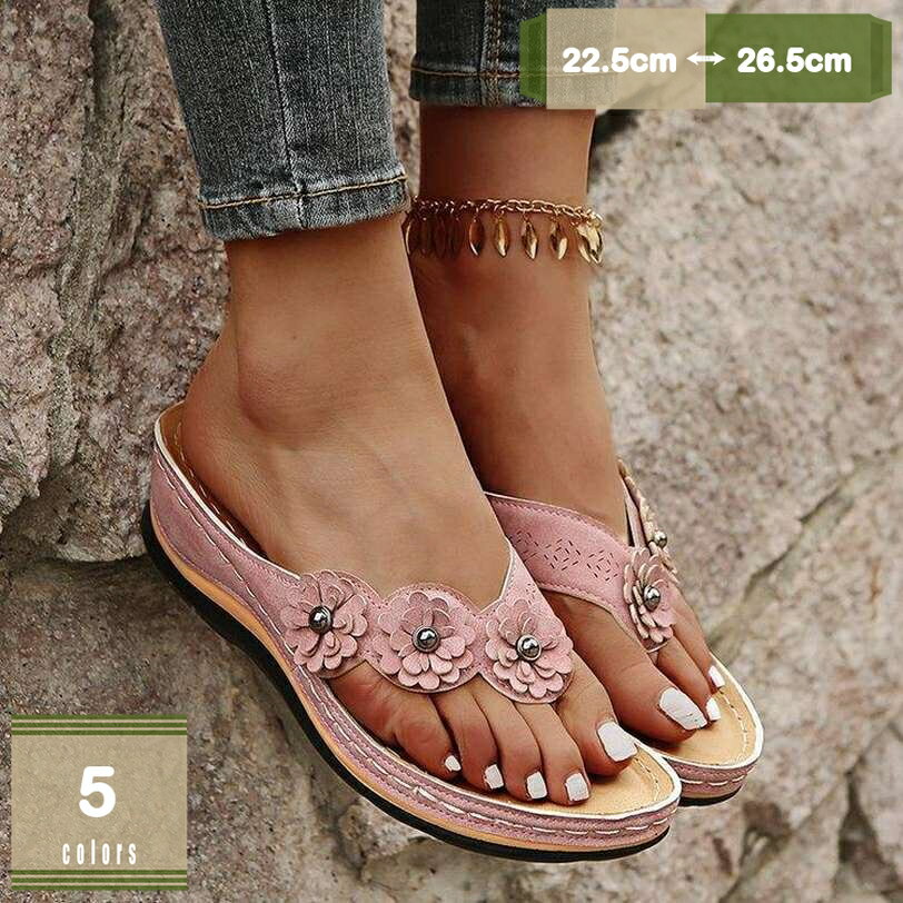 Women'S Shoes - サンダル レディース ストラップ 美脚 ローヒール 大きいサイズ 歩きやすい パンプス サンダル おしゃれ かかとなし 痛くない スリッパ パンプス おしゃれ きれいめ 大人 外履き フラット 22.5-27cm mysco