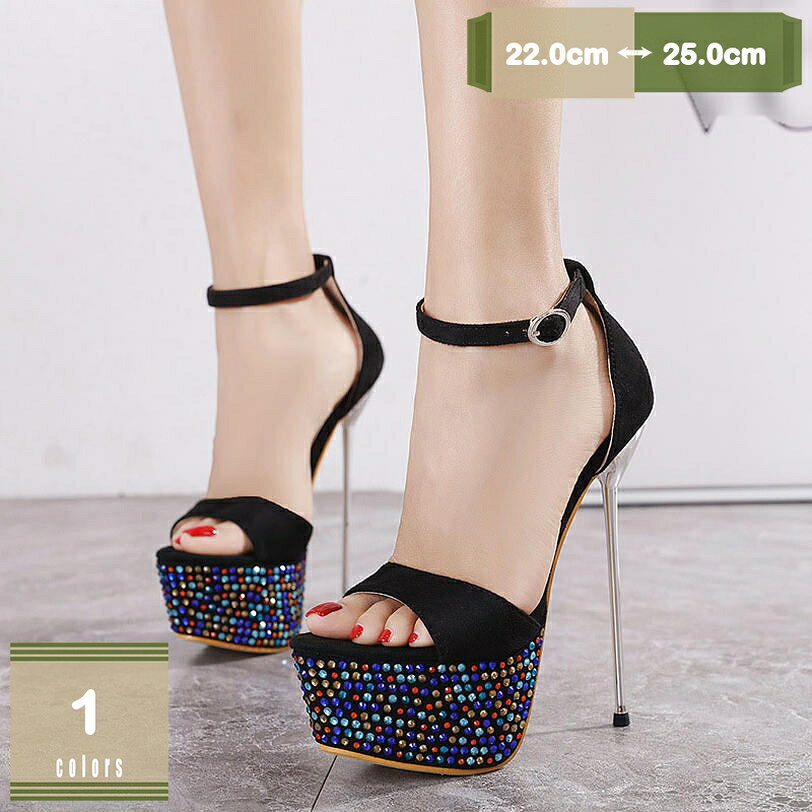 777円OFFクーポン キラキラ サンダル 厚底 パンプス ピンヒール レディース ハイヒール アンクルストラップ 歩きやすい 結婚式 疲れない ミュール ストラップサンダル プラットフォーム キャバクラ キャバ嬢 サンダル mysco