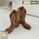 1000円OFFクーポン ウエスタンショートブーツ レディース 刺繍 プレーントゥ おしゃれ ビンテージ調 ショートブーツ ミドル丈 太ヒール ブーツ ショート...