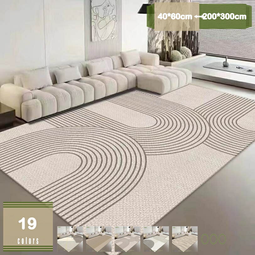 10帖用（352 cm×440 cm） - ラグマット 3畳 カーペット 夏用 絨毯 北欧 洗えるラグ モダン 滑り止め 耐摩耗性 長方形 柔らかい 軽量 折り畳み ホットカーペット対応 防ダニ 防音 手触り 耐摩耗性 抗菌防臭 ラグ ホール リビング ベッドルーム プレイマット mysco