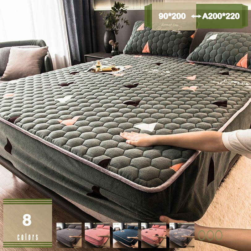 Futon Covers - ボックスシーツ セミダブル フランネル あったか おしゃれ 北欧 春 秋 冬 暖かい あったかシーツ 全周ゴム マットレスカバー ベッドカバー ベッドシーツ シーツ ベットカバー ベットシーツ 冬用 寒さ対策 ベッド用 mysco