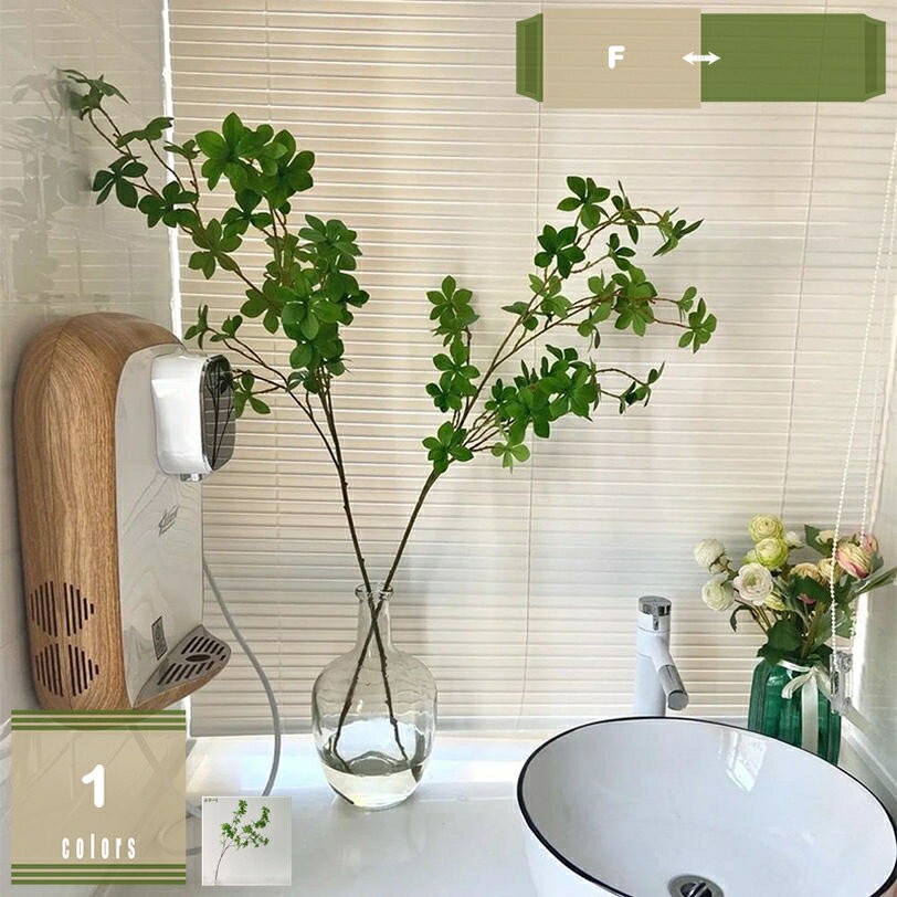 フェイクグリーン 超 リアル 人工 観葉植物 2本入 枝 フェイク グリーン 玄関 飾り 店舗 ディスプレイ ..