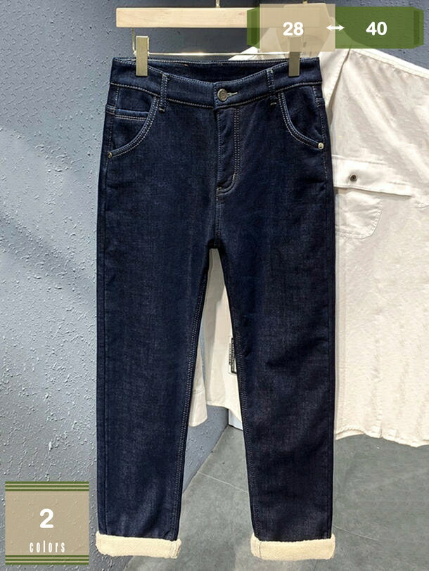 500円OFFクーポン デニムパンツ ジーンズ メンズ 裏起毛 ジーパン ロングパンツ 秋 冬 厚手 暖かい 裏ボア スキニーパンツ 長ズボン ボトムス 無地 ストレッチ カジュアル おしゃれ 大きいサイズ 冬服 防寒 あったか 暖パンツ mysco(4.0)