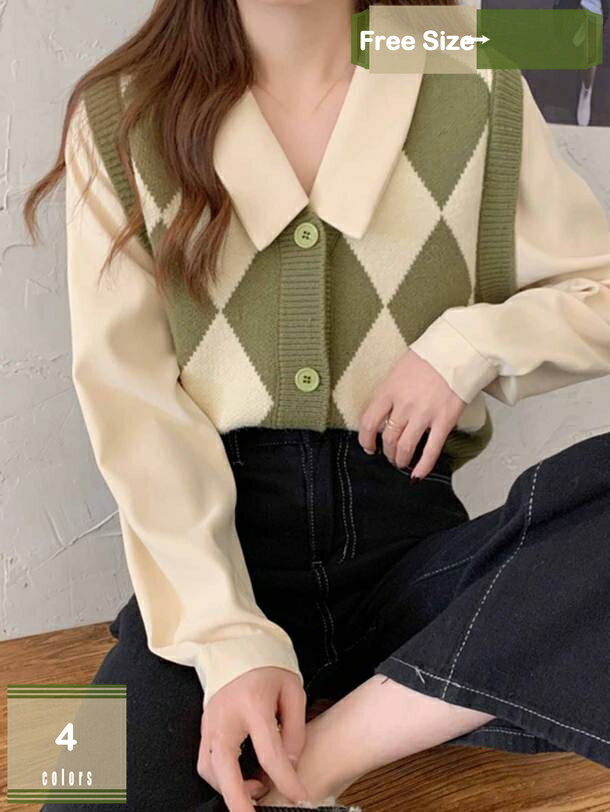 500円OFFクーポン ニット ベスト レディース セーター Vネック ノースリーブ 快適 伸縮性良い 保温 防寒 通気 春 秋 冬 チョッキ カジュアル 着痩...