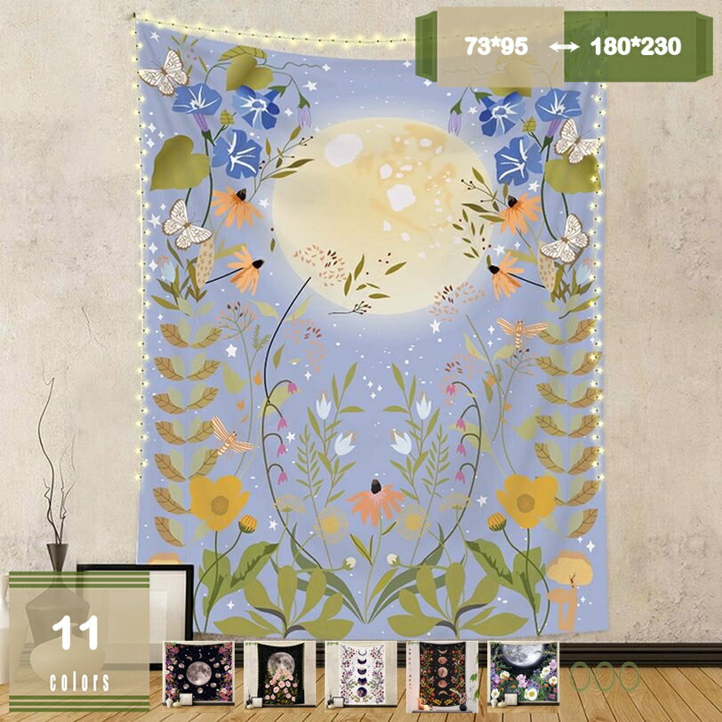 500円OFFクーポン タペストリー ファブリックポスター 大判 インテリア シンプル アート飾り 絵画 壁掛け ナチュラル 北欧 カフェ風 店 おしゃれ ベッドサイド 多用途 西海岸 タペストリー 誕生日 背景布 mysco