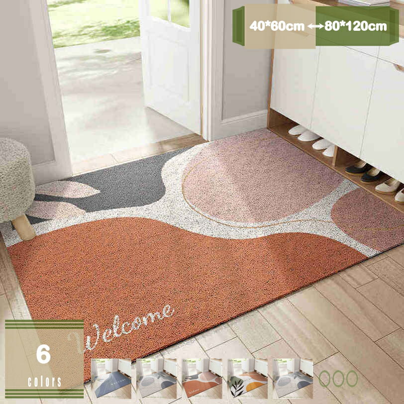 メイン素材：PVC素材：PVCサイズ：約40*60cm 50*80cm 60*90cm 80*120cm【自由にカット可能】ハサミでカットすることができる素材により、お客様は必要なサイズにマットをカスタマイズすることができ、玄関や出入り口にピッタリフィットさせることが可能です。【優れた泥落とし機能】特別なループ状のPVC繊維が、靴裏の泥やホコリをしっかりとキャッチ。公園や庭で遊んだ後でも、室内に持ち込む汚れを軽減します。軽く振るだけで砂やゴミを除去でき、こびりついた汚れも水洗いで簡単にケアできるので、手間いらずでいつでも清潔を保てます。【簡単にお手入れ】砂やゴミは軽く振るだけ、しつこい汚れは水洗いでサッとキレイに。乾きも早いので、清潔な状態を手軽に保てます。【滑り止め効果抜群】裏面は耐高温性の厚いPVC素材を使用しており、床にぴったりフィットし、暖房のある部屋でもご使用いただけます。裏面には滑り止め加工が施されており、マットが滑るのを防ぎます。ご家庭全員でも安心してご使用いただけます。【幅広い用途】多目的に使えるマットです！玄関マットやエントランスマット、キッチンマットなどの室内マットなど様々な用途でご使用いただけます。飲食店、美容院、ビジネス、オフィス、会社、ビル、学校、幼稚園、保育園、店舗、病院、公共施設、レジャー施設などの業務用にも最適です。商品の特徴 ★家に入る前に埃やゴミを落としてくれるのは玄関マットの役目だけではなく、毎日家族を送り出したり、大切なお客様を最初に出迎えるのも玄関ですよね。 ★裏面には高密度の小さな丸模様に施された、この形が強力な吸着力を発揮して、床にピタッと吸着するんですので、小さなお子様やペットがいるご家庭でもご使用になりやすくなっております。 ★品質良い材料を使って、丈夫で、踏み心地もよし、耐磨耗性、耐久性、吸水性、色落ちなし、毛も落としにくいです。 ★薄型仕様で、あらゆるドアの開閉の邪魔になりません。また、つきずき防止にもなります。細かい泥落としや吸水用にお使いください。毛足が短いのでゴミが絡みにくく、日常のお手入れは掃除機をかけるだけで十分です。 ★お手入れ簡単、丸洗いもOKです。弊店の玄関マットは屋外用と室内用、ご自宅用と業務用は全部OKです。一般住宅、企業、オフィス、会社、ビル、学校、幼稚園、保育園、店舗、病院、クリニックなど幅広くお使いいただけます。 ★総合的な魅力を実現するために、本製品は安全性、耐摩耗性、耐久性、防汚性および適合性を兼ね備えて開発された製品です。用途：業務用、家庭用、店舗、玄関、屋外、エレベーター、ロビー、ベランダ、ドア、贈り物、その他 商品の仕様 表面材質：PVC 裏面：滑り止め加工 サイズ：約40*60cm 50*80cm 60*90cm 80*120cm カラー：ホワイト 白 グレー ライトブラウン レッド 赤 ワインレッド ブラック 黒 グリーン ブルー ワインレッド 茶色 ブラウン ネイビー オレンジ 注意事項 商品写真はできる限り実物の色に近づけるよう撮影しておりますが、お客様のお使いのモニター設定、お部屋の照明等により実際の商品と色味が異なる場合がございます。 手作業による測定のため、1 - 3cmの誤差があります。予めご了承ください。 検索キーワード：ドアマット 大判 玄関マット 屋外 吸水速乾 室内 滑り止め 業務用 ウェルカム マット シンプル 泥落とし 吸水 滑り止めマット ラグマット 洗える 家庭用 フロアマット 防臭 水洗い 防ダニ 防カビ 玄関 北欧 げんかんまっと 玄関まっと 屋内 北欧風 おしゃれ 薄型 洗面所 速乾性 吸水性 耐摩耗性 ベランダ 屋内用玄関マット 長持ち プレゼント ギフト以下内容は照会専用であり、製品詳細説明ではありません。実際の状況ドアマット 屋外 泥落とし 薄型 ラバーマット ゴム おしゃれ 薄 北欧 大判 ココヤツ アメリカン 室内 ミニ 滑り止め うさぎ 白 屋内 業務用 家庭用 泥落としマット 半円 玄関チェアマット 透明 厚手 120 140 160 80 2mm 180 75 100 丸 厚さ3mm 厚さ2ミリ 150 90 120x180 120x120 ポリエステル ゲーミング 特大 白 防音 畳 グレー 畳対応 畳で使えるドアマット コイヤーマット 業務用 ループ状 屋外 オフィス 会議室 滑りにくい フェイクココヤシ 耐久性 汚れにくい 出入り口 エントランス おしゃれ インテリア 大判 玄関ラグ 円形 160 防ダニ 低反発 厚手 グリーン グレー 180 洗える シャギー 北欧 キルト 200 200cm 洗濯できる 140 ホワイト オレンジ 高反発 90cm 150 190 ラグマット