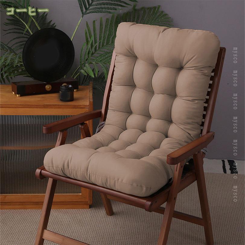 500円OFFクーポン クッション 座布団 一体型 厚め 椅子用 シートクッション チェアクッション 厚手 無地 洗える ダイニングチェア 椅子座布団 ざぶとん おしゃれ 座椅子 フロアクッション 背もたれ付き 軽量 通気性 座り心地いい mysco [2]