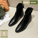 500円OFFクーポン ショートブーツ レディース スムース バックジップブーツ 太ヒール ヒール 内側ジップ 大きいサイズ 黒 4ヒール チャンキーヒール 歩きやすい 滑り止め レディースブーツ 靴 疲れない ブーツ おしゃれ 防寒 軽量 婦人靴 mysco