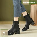 300円OFFクーポン ブーツ レディース ショートブーツ スクエアトゥ レディース ショートブーツ ブーツ ローヒール 5cmヒール ジッパー ショートブーツ レディース スクエア 太ヒール ブーツ チャンキーヒール 履きやすい トレンド 秋冬 黒 mysco