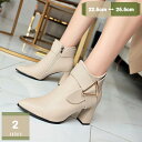 300円OFFクーポン ショートブーツ レディース ハイヒール 6cm ブーティ 太ヒール 安定感 ブーティー 秋冬 美脚 ブーツ 歩きやすい アンクルブーツ 大きいサイズ カジュアルシューズ サイドジッパー 履きやすい 疲れない オフィス 二次会 mysco